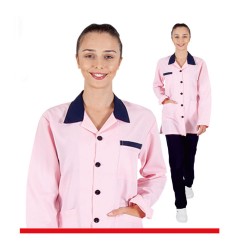 kadın - HASTANE HASTA BAKIM TAKIMI 75 POLYESTER 25 VİSKON 185 GR