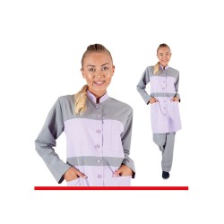 kadın-HASTANE TEMİZLİK HİZMETİ TAKIMI 75 POLYESTER 25 VİSKON 185 GR