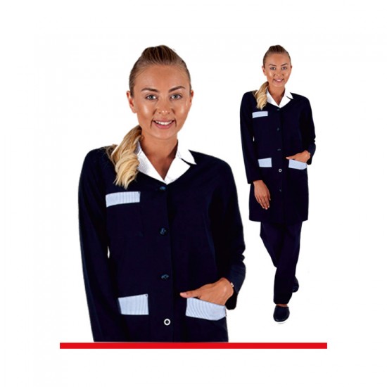 kadın-HASTANE HASTA BAKIM TAKIMI 75 POLYESTER 25 VİSKON 185 GR