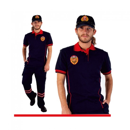 Erkek - İTFAİYE TŞÖRT İNTERLOK KUMAŞ 190 GR 75 POLYESTER 21 VİSKON 4 ELESTAN