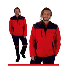 Erkek -İTFAİYE MONT TAKIMI SU İTİCİ 100/100 POLYESTER 120 GR KAPİTONE AKRİLİK KAPLAMA 140 GR