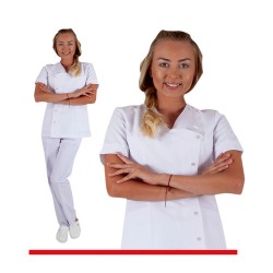 kadın- HEMŞİRE TAKIMI YANDAN ÇITÇITLI 75 POLYESTER 25 VİSKON 185 GR