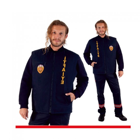 Erkek - İTFAİYE YELEK 100/100 POLYESTER 120 GR KAPİTONELİ