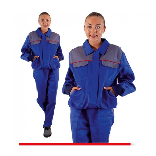 kadın-MONT TAKIMI ÇİFT RENKLİ BEL LASTİKLİ 65 POLYESTER 35 VİSKON 245 GR