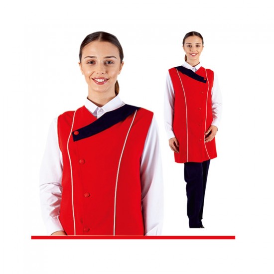 Kadın - HASTANE SEKRETER TAKIM YELEK GÖMLEK PANTOLON 88 POLYESTER 12 ELESTAN 200 GR