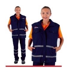 kadın-İŞÇİ YELEĞİ 100/100 PAMUK 120 GR KAPİTONELİ FOSFORLU 390 GR