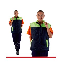 kadın-YELEK MİKRO SOFT  100/100 POLYESTER  SU İTİCİLİ 120 GR  KAPİTONELİ   ÇİFT RENKLİ